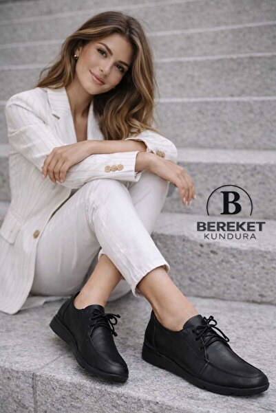 Bereket Kundura Ortopedik Hakiki Deri Ayakkabı Topuk Dikeni için Uygun Ayakkabı
