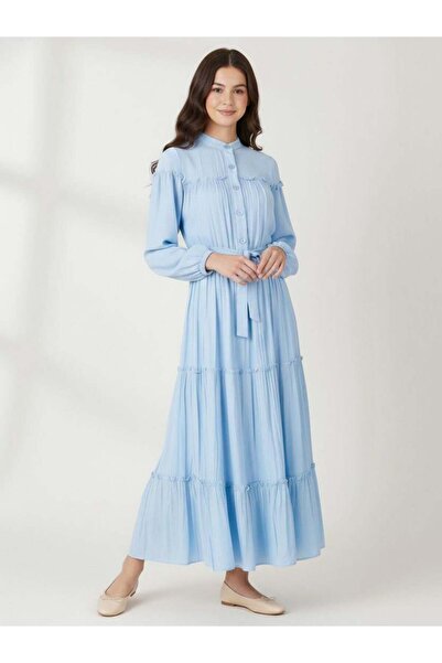 Giyinse فستان سيليا للفتيات باللون الأزرق - فستان حجاب