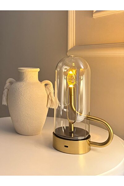 Home Modern Sanat Dokunuşlu LED Masa Lambası (Fanus)