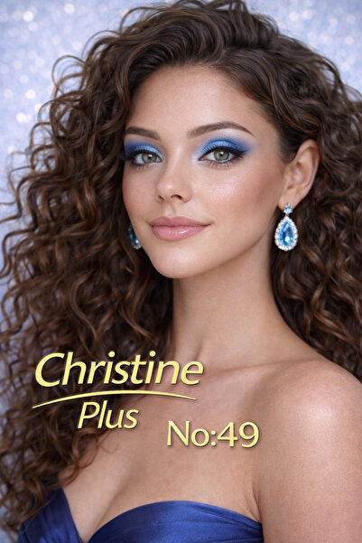 Christine Plus Toz Yapıda İnce Işıltılı Göz Farı – Açık Mavi No:49 (Eyeshadow)
