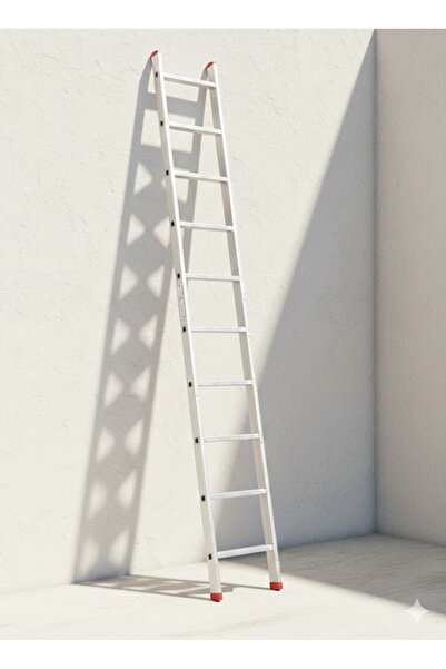 Genel Markalar Tek Parça Alüminyum Merdiven 2.5 Metre 8 Basamaklı (TM.250)
