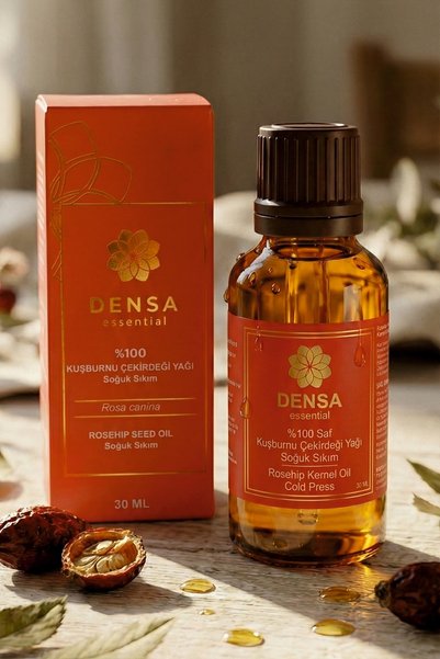 Densa Essential Rosehip Seed Oil 30 ml - No Additives - Cold Pressed - 100% Pure and Natural