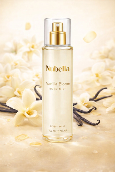 nubella Vanilla Bloom 200 ml Vücut Spreyi – Kalıcı Vanilya Kokusu | Günlük Ku...