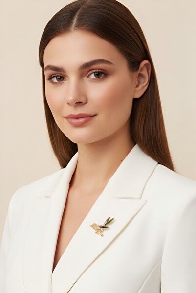 model aksesuar Kuş Rozet Broş