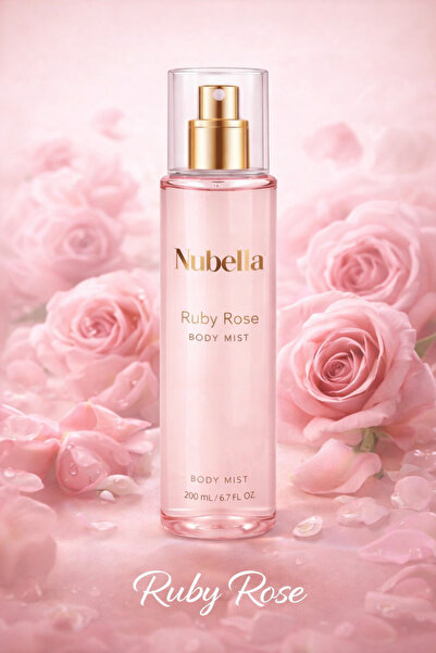 nubella Ruby Rose 200 ml Vücut Spreyi – Tatlı Meyvemsi