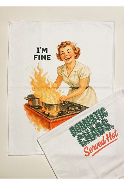 Typoniq Sally Cotton 2-Piece Kitchen Towel Set (40X50 cm)