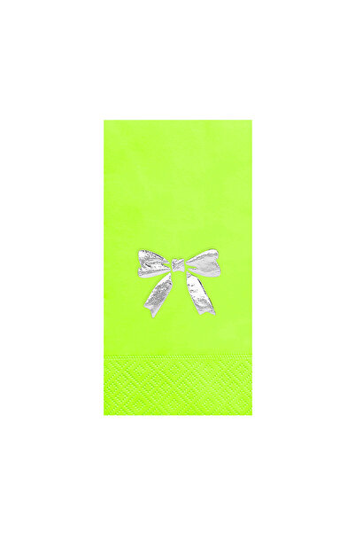 Story مناديل ورقية فضية مقاس 33 × 33 سم، مناديل ورقية مزخرفة بتصميم شريط الفي...