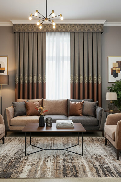 Emuz Evora Pattern Panel Backdrop, Tile, 1 / 3 Folded Pleated (Single Wing) B...