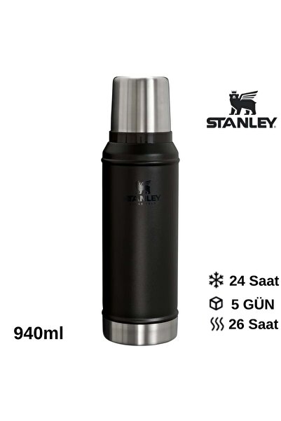 Stanley Klasik Vakumlu Çelik Termos 0,94 Lt Matara SİYAH