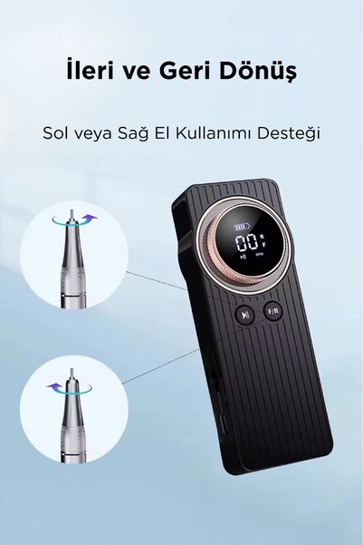 ARBIX Taşınabilir Nail drill Profesyonel Tırnak Törpü Manikür Pedikür Makinesi 35.000rpm
