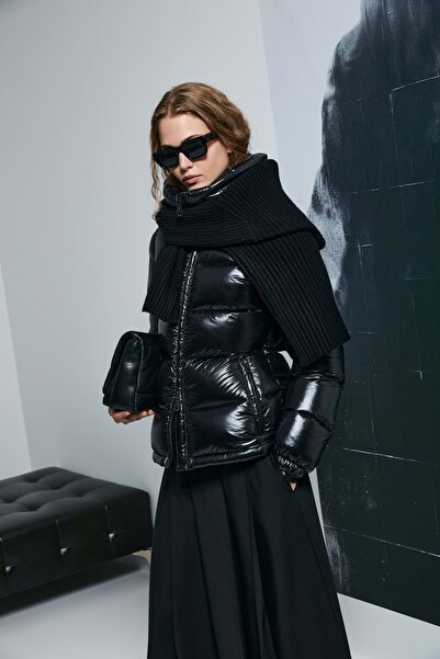 Lufian 122120044 Γυναικείο παλτό Flash Goose Down ΜΑΥΡΟ