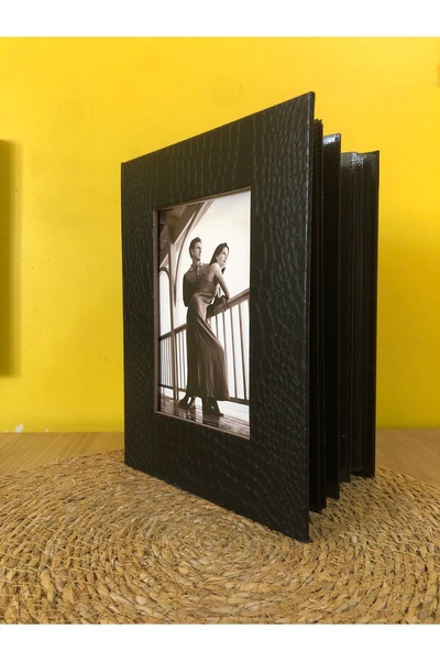 Aledo Album foto din piele 13x18cm 200 de bucăți 14lpp57200-negru