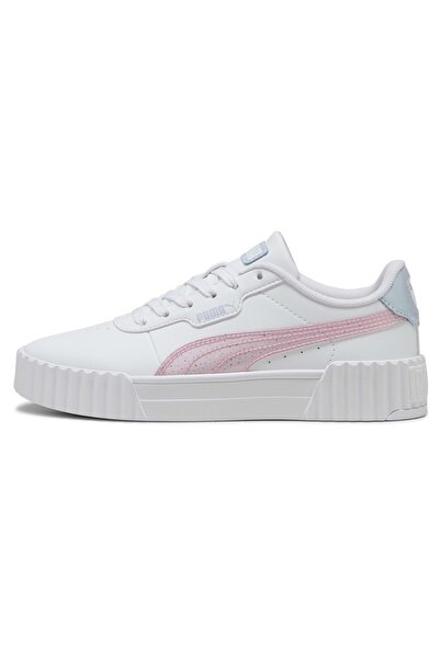 Puma Carina 3.0 Blurry Dreams Jr 400607-01 Kadın Spor Ayakkabı BEYAZ