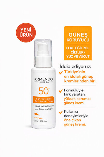 Yeni Nesil Geliştirilmiş Formül Spot SPF 50+ Leke Karşıtı Güneş Kremi