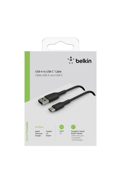 Belkin Typec Data & Hızlı Şarj Kablo 1M Siyah