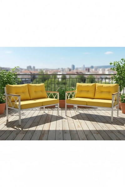 adımshops 2+2Balkon-bahçe-kafe-çay Seti-koltuk Takımı-oturma Grubu-ofis Koltu...