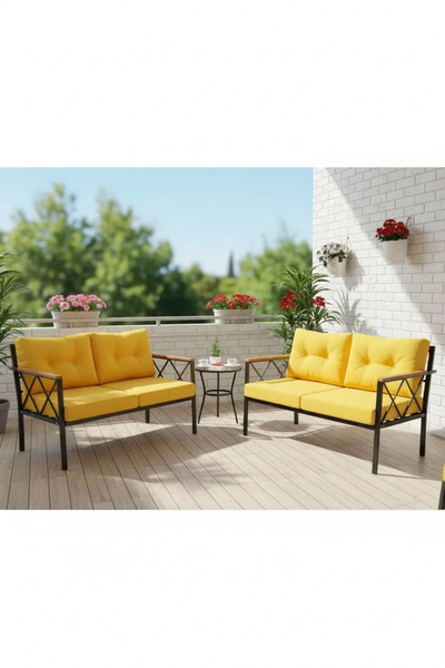 adımshops 2+2Balkon-bahçe-kafe-çay Seti-koltuk Takımı-oturma Grubu-ofis Koltu...