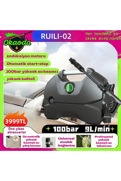 okaoda 💎okaoda (RUILI-02) Tak-Çıkar100- 140BAR Yüksek Su Basınçlı Temizleyici