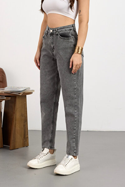 alanora Blugi mom cu talie înaltă elastic/lycra pentru femei