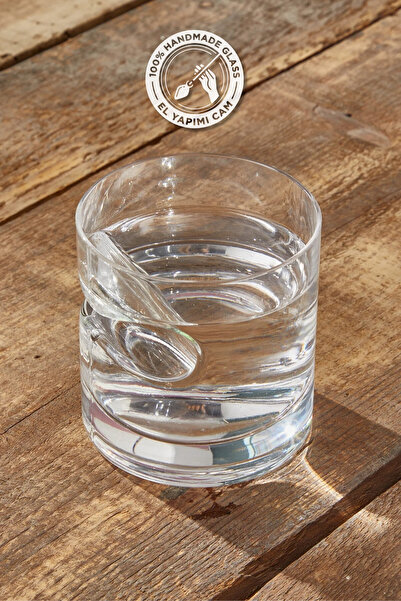 Glamis Selen Concept Handmade Glass Whiskey Glass with Cigar Recessed