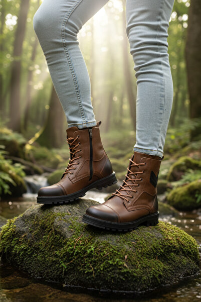 Zerenyus Cizme de înaltă calitate Moscow Tan Suede pentru bărbați - Cizme mil...