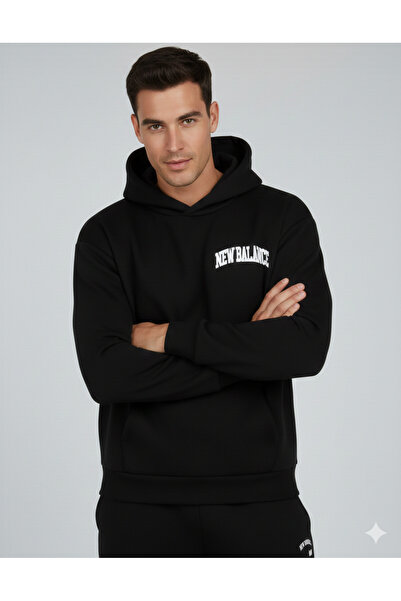 New Balance Lifestyle Unisex Negru Swea tricou Unh3347-bk