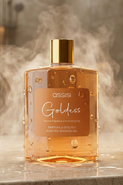 Assisi Goldess Parfümlü Duş Jeli 475 ml – Kadın & Erkek İçin Kalıcı Koku, Nem...