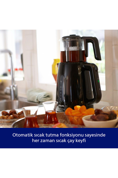 Philips Daily Collection Çay Makinesi, 1700W, 1,9 Lt Su Isıtıcısı, Otomatik Sıcak Tutma, HD7301/00