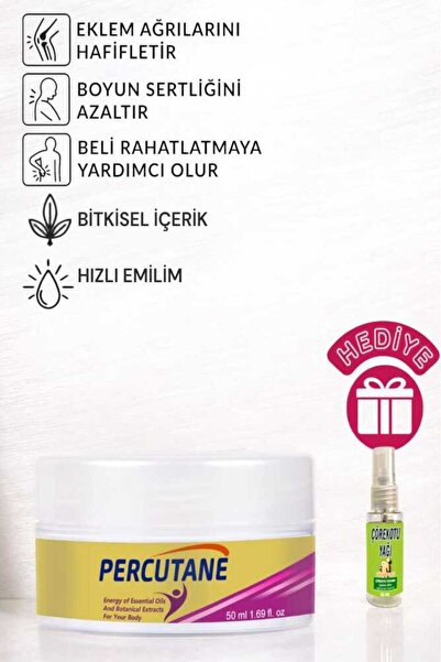 Nelia Percutane Kas Eklem Bakım ve Masaj Kremi 50 ml + Çörek Otu Yağı 30 ml H...