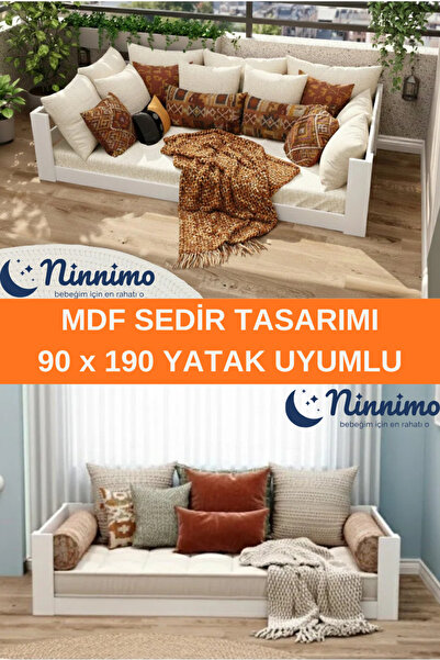 Ninnimo MDF Sedir Kanepe 90x190 cm (İÇ ÖLÇÜ) Mindersiz
