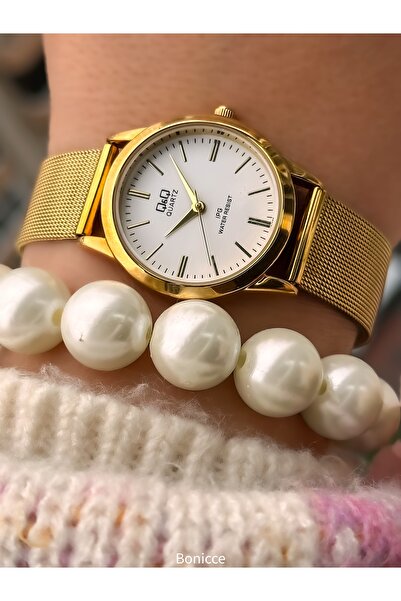 Q&Q Brand Steel Cord, Waterproof, 2 Years Warranty, Gold Color Mesh Cord Wome...