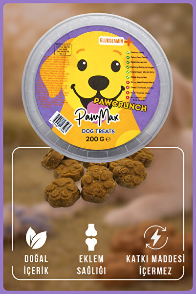 PAWMAX Doğal Glukozamin Destekli Köpek Ödül Maması Pawcrunch 200 g