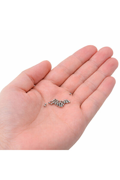Flower 250 Adet - 2.5 Mm Metal Boncuk, Metal Top, Yuvarlak Metal Top, Metal A...