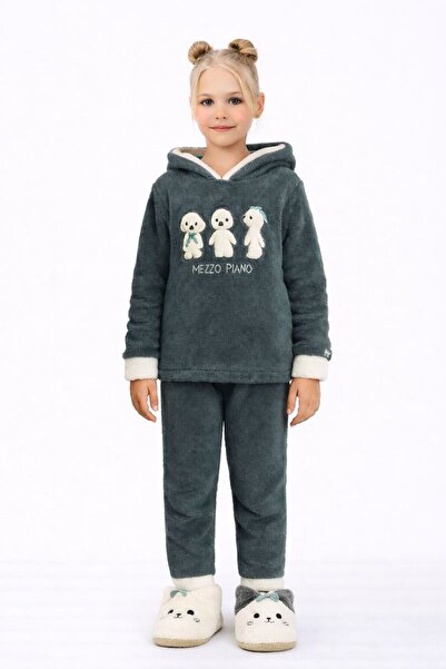 RAPAPA طقم بيجامة فليس ويلسوفت للفتيات – قماش ناعم دافئ للأيام الباردة 42583 ...