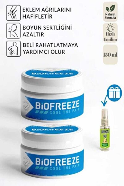 Nelia Biofreeze Kas Eklem Rahatlatıcı Masaj Destek Kremi 150 ml 2 Adet + Hedi...