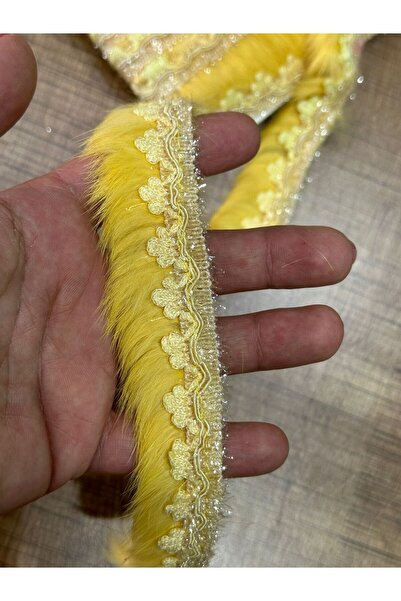 Gönülden Tasarım Panglică brodată cu pene de 3 cm, accesoriu de cusut, 1 metr...