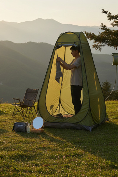 yusa stores Otomatik Kamp Giyinme Çadırı Portatif Duş Ve Wc Kabini Soyunma Ça...