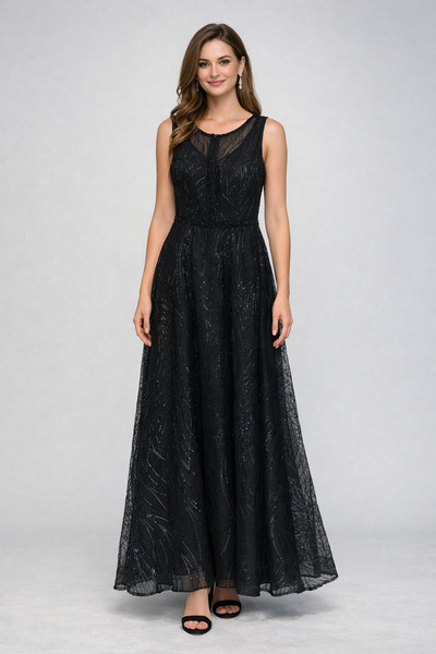 Saygın Клош з обробкою, блискуча тканина, вечірнє плаття