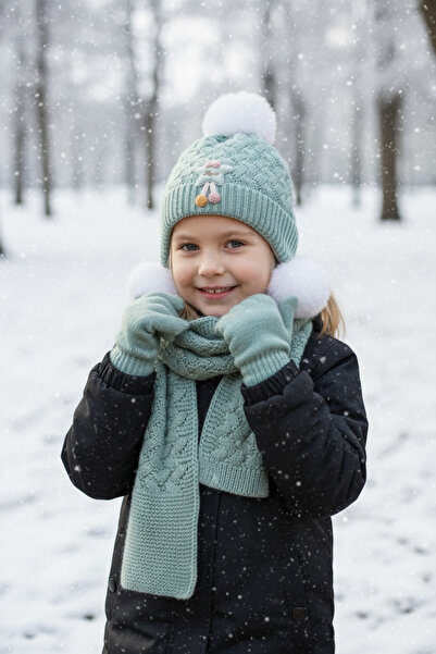 Kitti Girl's Scarf Beanie Gloves Set of 3 (1-4 Years)