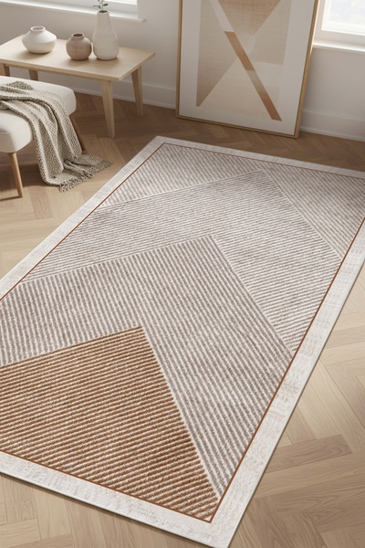 West Home Makinede Yıkanabilir Kaymaz Taban Leke Tutmaz Salon Halısı Mutfak Halısı ve Yolluk
