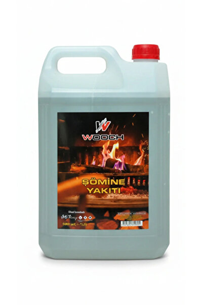 Wooch 5 Litre Masaüstü Şömine Yakıtı %99 Bioethanol Özel Bidonda Kokusuz Duma...