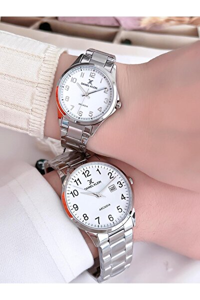Daniel Klein Çift Sevgili Saati Çelik Kordon 3 Atm Suya Dayanıklı Özel Tasarı...