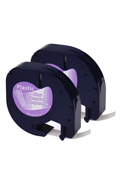 Dymo Letratag S0721530 Διαφανές πλαστικό αυτοκόλλητο ταινίας 12mm X 4m