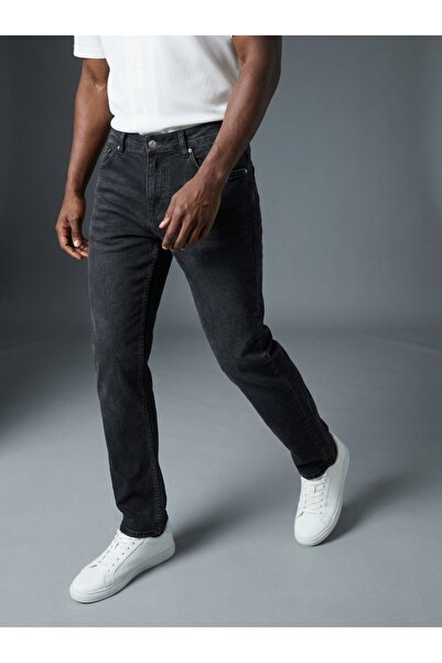 KHAYN ERKEK NORMAL KALIP REGULE KESİM NORMAL PAÇA DENİM KUMAŞ LİKRALI KOT PAN...