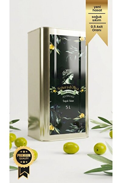 HANIMCA Senoradoliva Soğuk Sıkım Zeytinyağı Doğal Üretim 5Lt