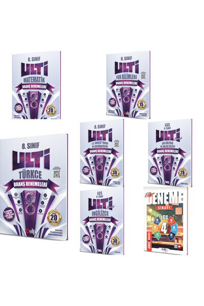 Bes Yayınları 8. Sınıf Ulti Matematik Fen Türkçe İnkılap Din İngilizce Branş ...