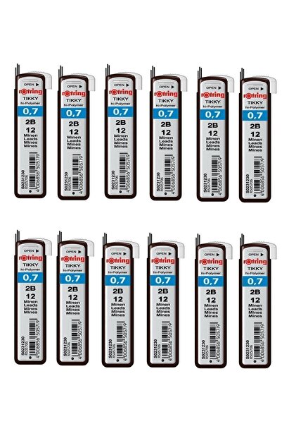 Rotring قلم برأس 0.7 ملم 2b علبة تحتوي على 10 قطع