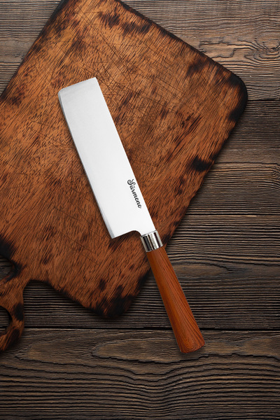 B-H-A BIÇAKÇI HACI AHMET Doğu Esintileri Sürmene Seri Şef Bıçağı Küt Nakiri Ş...