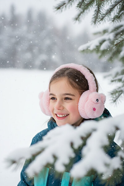 Kitti Dečije zimske Pliš slušalice