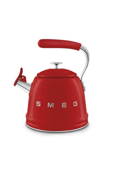 SMEG طقم مضغوط باللون الأحمر بنمط 50 ثانية بسعة 2.3 لتر